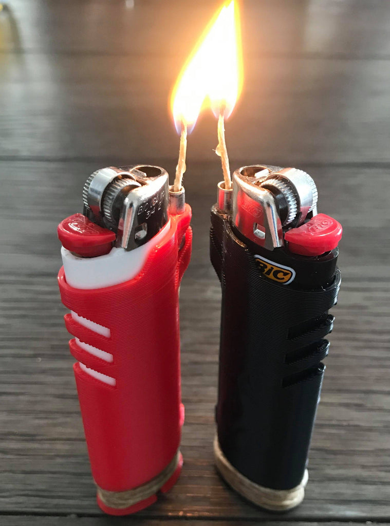 Hemp-Wick Lighter Sleeve for Bic Lighters | Eco-Friendly and Safe Alternative